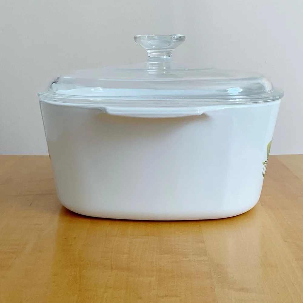 Vintage CorningWare Summer Blush 3 Qt Casserole Dish w Lid